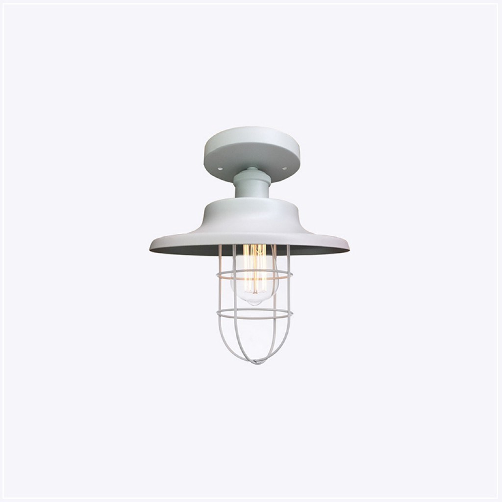 Haley 工業金屬網格吸頂燈 黑/白