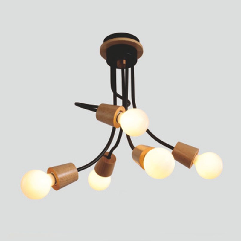 Deer 木質乍現吸頂燈 黑/灰