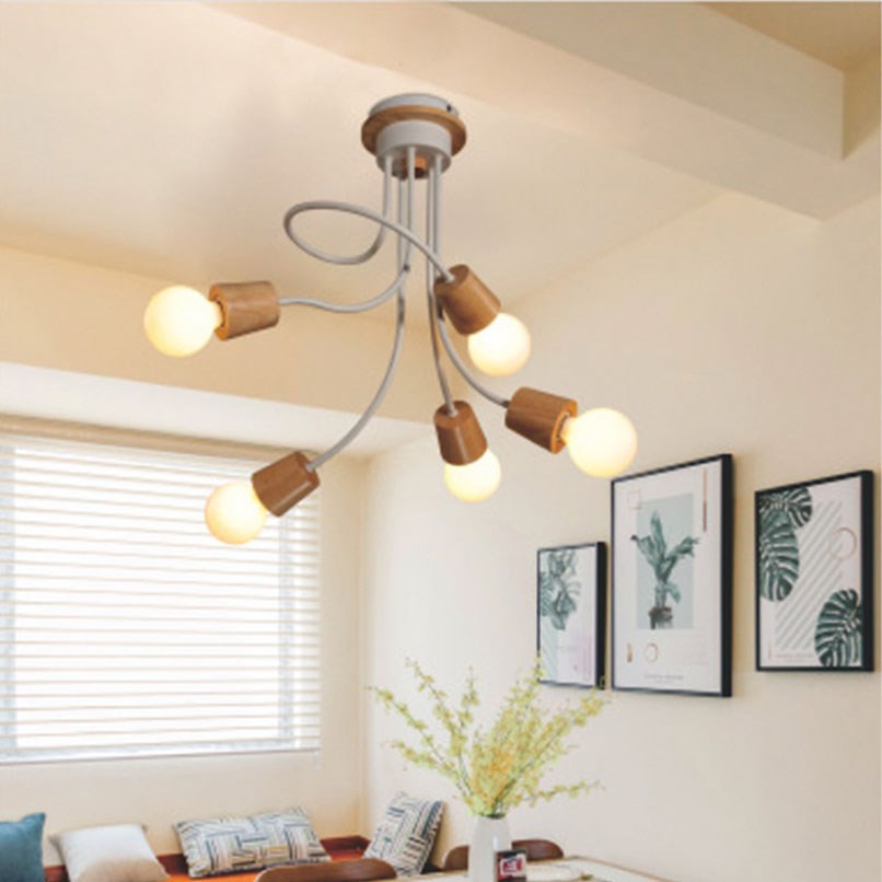 Deer 木質乍現吸頂燈 黑/灰