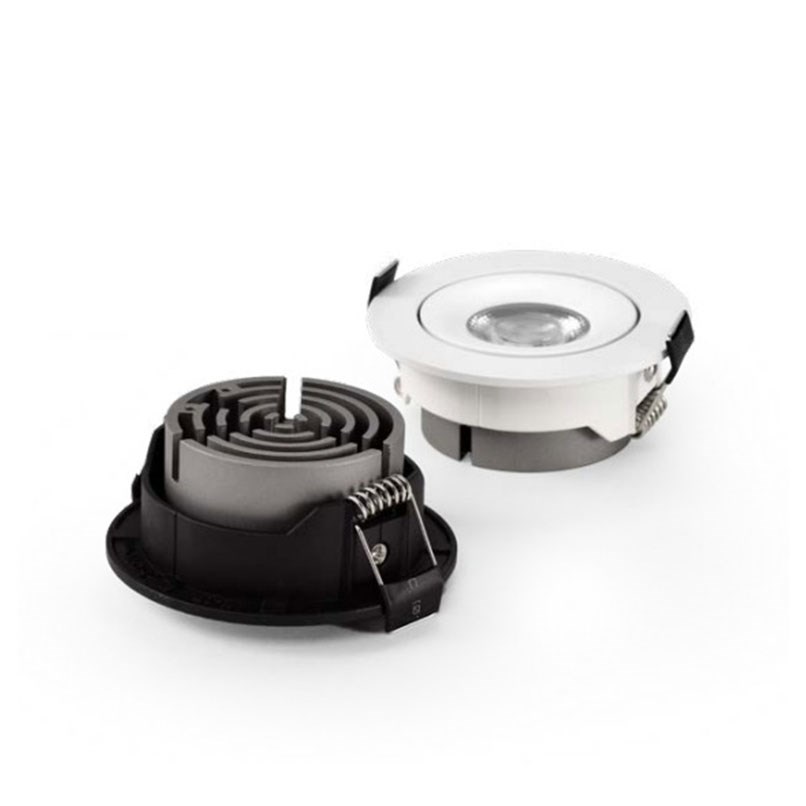 崁孔 6/7.5cm 可調角 24度聚光崁燈  黑/白 二色
