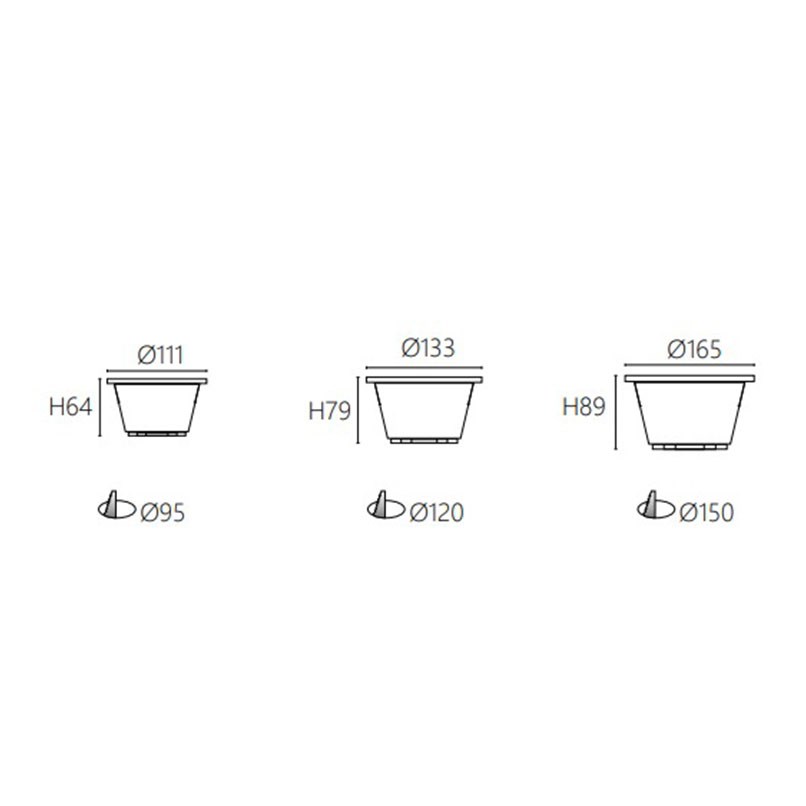 崁孔 9.5/12/15cm LED 12W 55度聚光崁燈 