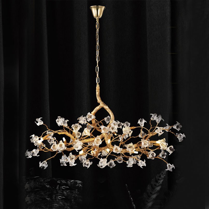 Floral 樹梢花苞水晶吊燈