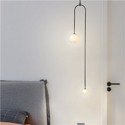 現代叉型圓墜吊燈