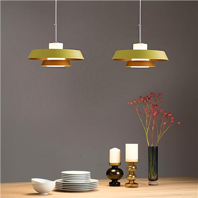 北歐 盤型 跳色層疊 吊燈