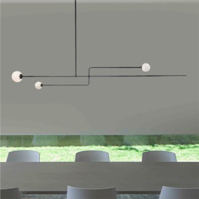 現代叉型交錯圓墜吊燈