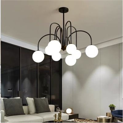 下擺滿月透光 半吸頂燈