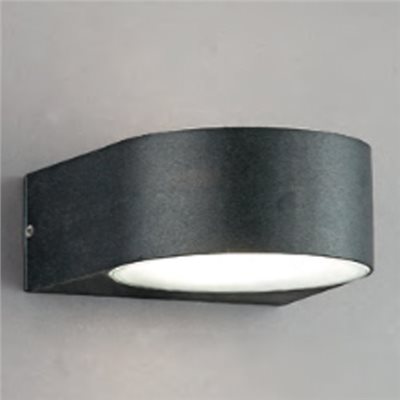 Luna 極簡圓弧烤沙戶外壁燈