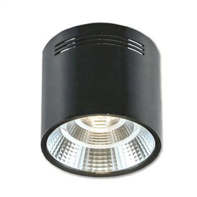 LED COB 12W 壁切四段/遙控式三段變色筒燈 黑/白