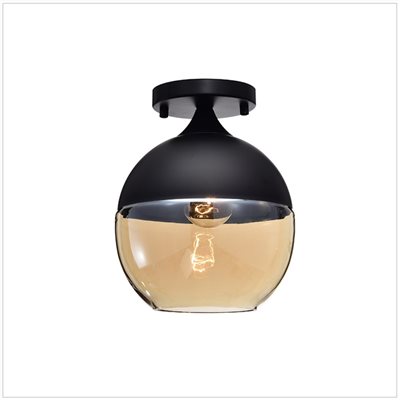 Maru 茶色圓弧小吸頂燈