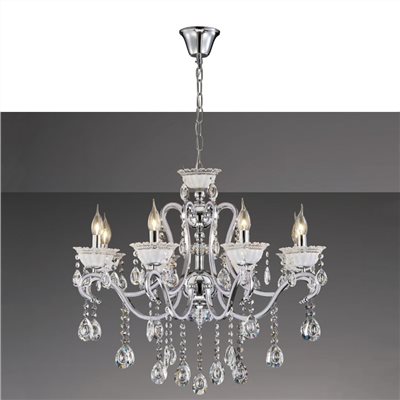 Downton 中古歐風火燭造型 水晶吊燈