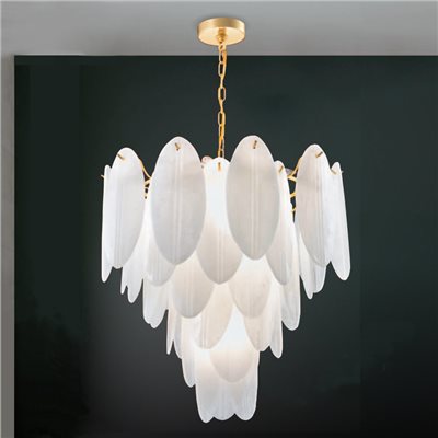 Hazel 手工玻璃羽毛 吊燈