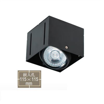 COB LED 15W 黑框盒燈