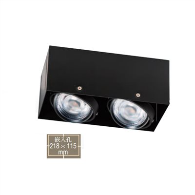 COB LED 30W 黑框二盒燈