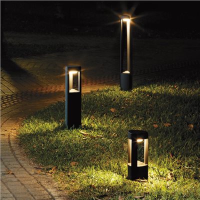 深灰三角庭園柱燈 IP65