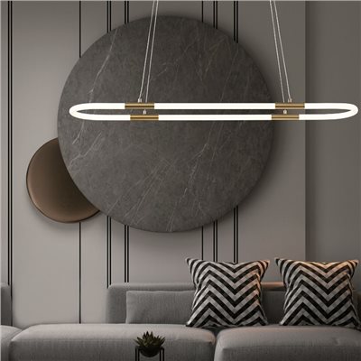 Huron 橢圓線型環帶吊燈