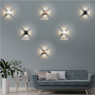 Castiro 四方照光鋁製小壁燈