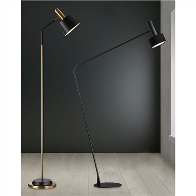 Clayton 線金圓筒立燈 金色款