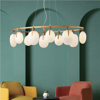 Cobble 圓境卵石吊燈 10燈/8燈