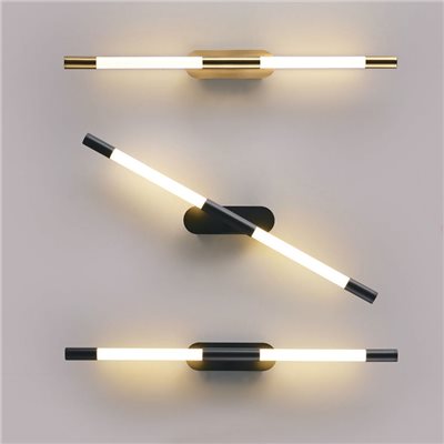 Ava 針擺細管壁燈 金/黑