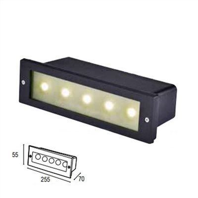 預埋盒245x45x80 LED 5W 3000K 戶外壁燈(崁入式) 
