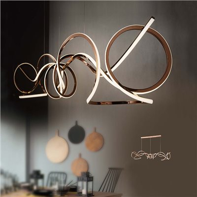 Eos 一筆行雲吊燈