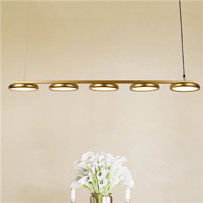 Tango 渾潤淺豆吊燈 金/黑