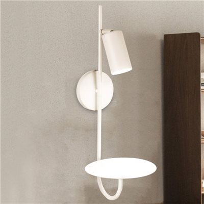 Rez 倒鉤圓台壁燈 黑/白