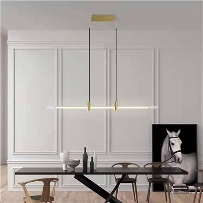 Keel 串金雙桿長吊燈