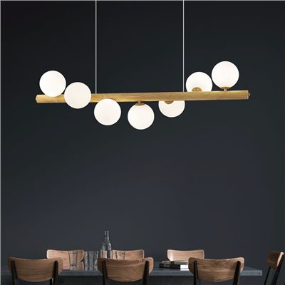 Harrison 藤繞白玉長吊燈