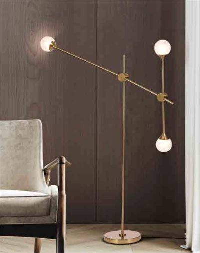 Astrolabe 白玉星盤線型立燈