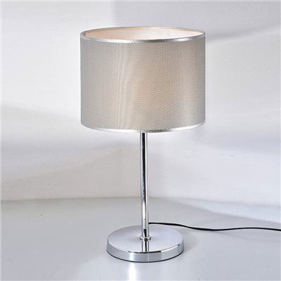 Sleeker 鍍銀布藝桌燈