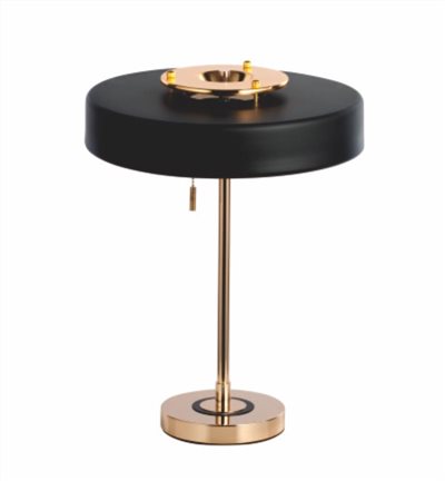 Punk 碟黑金蓋桌燈 /復古鍊式開關