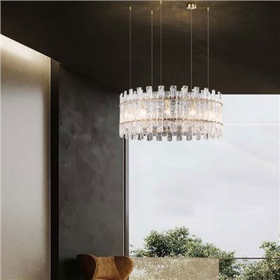 Carousell 冰石圓境水晶吊燈