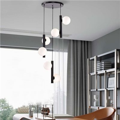 Fulcrum 白玉階梯吊燈 6燈/2燈