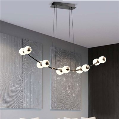 Seesaw 微笑曲線白玉長吊燈