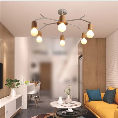 Deer 木質鹿角吸頂燈 黑/灰