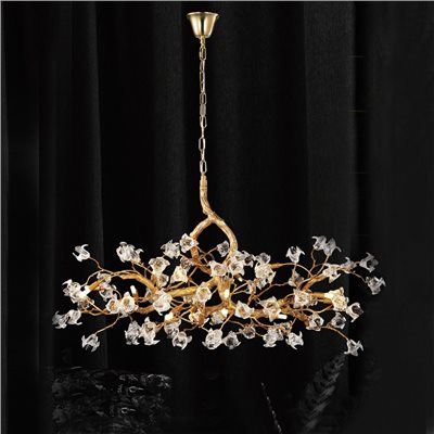 Floral 樹梢花苞水晶吊燈